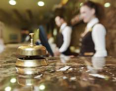 hotel check-in desk